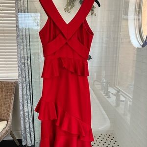 Red Giannni Bini midi dress